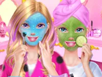 Best Friends Sleepover Party - Makeover Game image